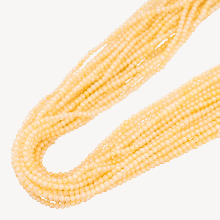 Zirconi Perline Sfaccettate 2mm Topazio Giallo Chiaro