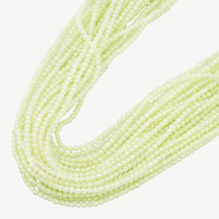 Zirconi Perline Sfaccettate 2mm Verde Prenite Light