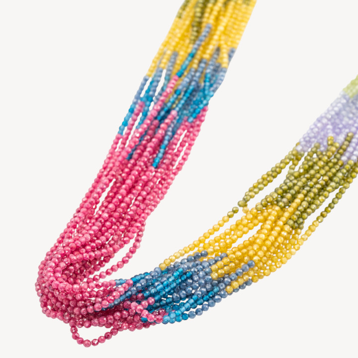 Zirconi Perline Sfaccettate Gradient 2mm Arlecchino