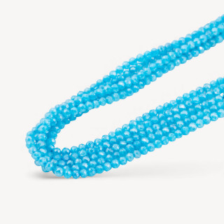 Zirconi Perline Sfaccettate Special Colors 3mm Azzurro Neon