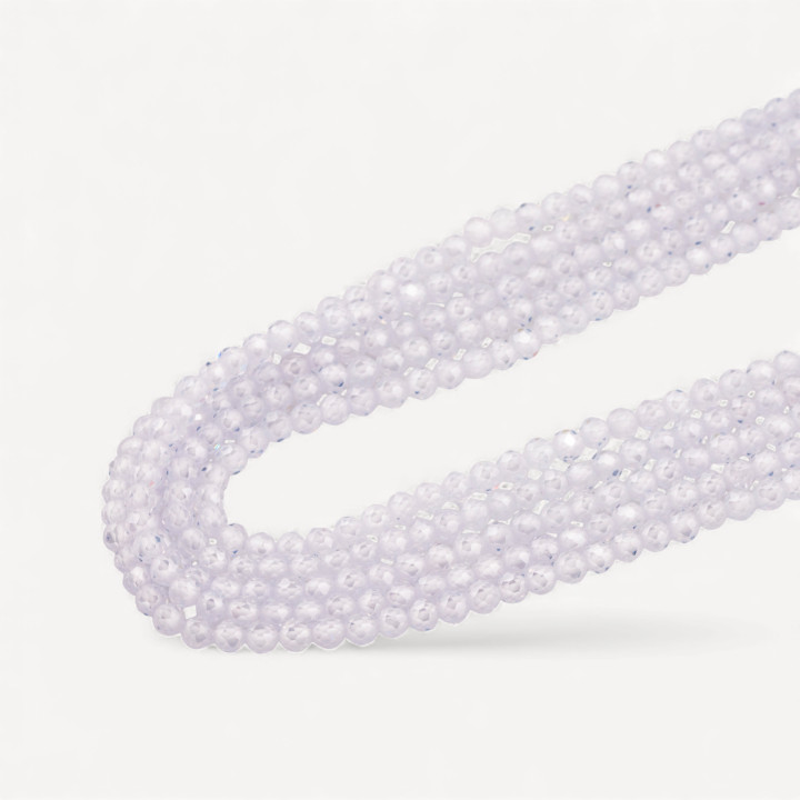 Zirconi Perline Sfaccettate Special Colors 3mm Bianco