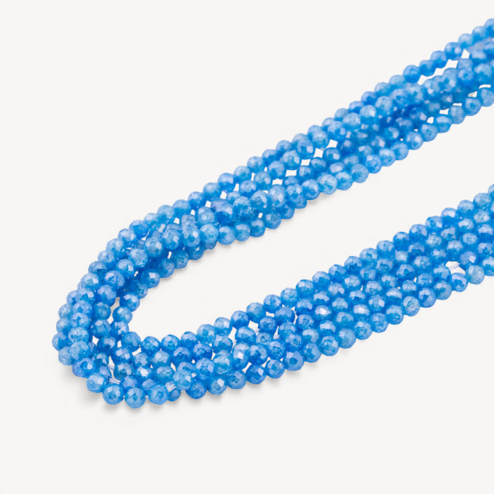 Zirconi Perline Sfaccettate Special Colors 3mm Blu Neon