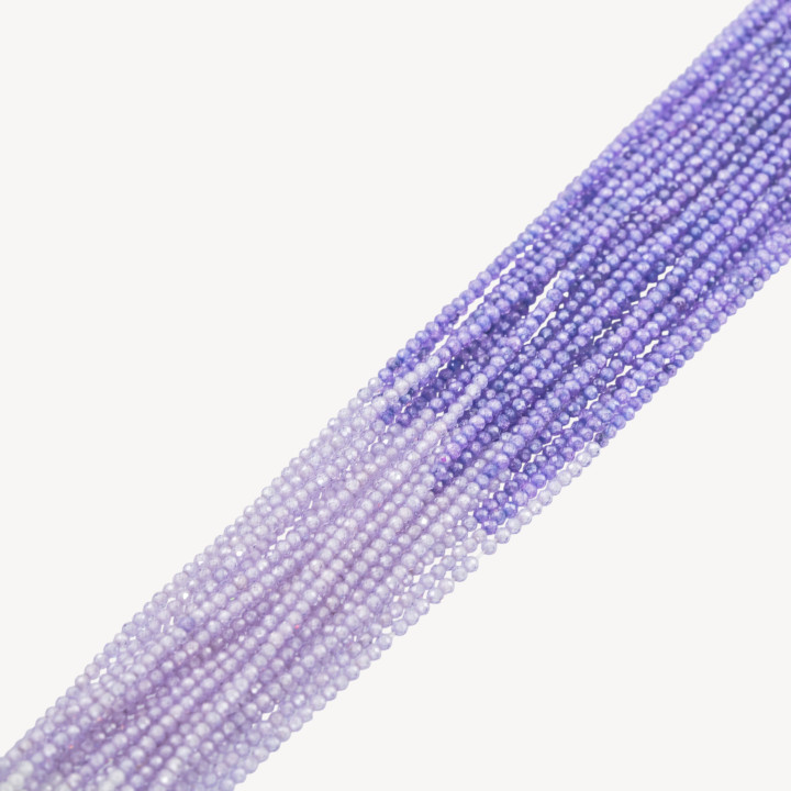 Zirconi Perline Sfaccettate Gradient 2mm Lilla e Viola