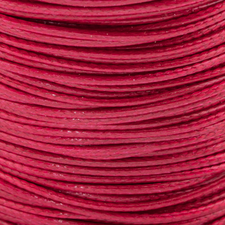 Waxed Cotton Cord Cord 1.5mm 80m Red