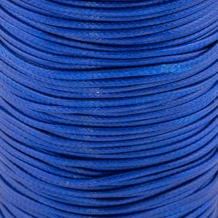 Cordon Corde en Coton Ciré 1,0mm 100mt Bleu Jeans