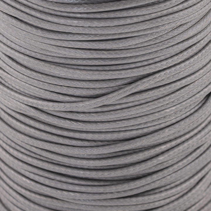Waxed Cotton Cord 1.0mm 80m Warm Grey