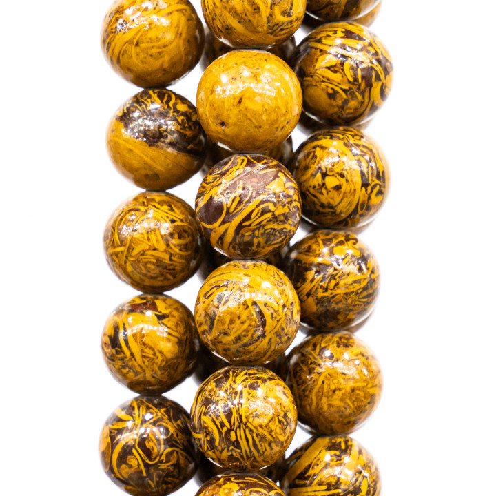 Bronzite Ronde Lisse Claire 10mm