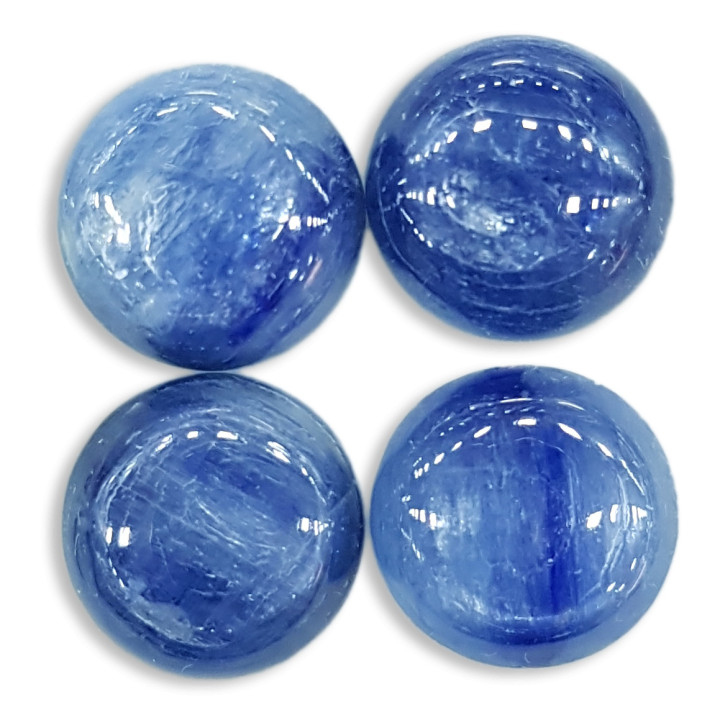 Cabochon Di Cianite Tondo 12mm 6pz