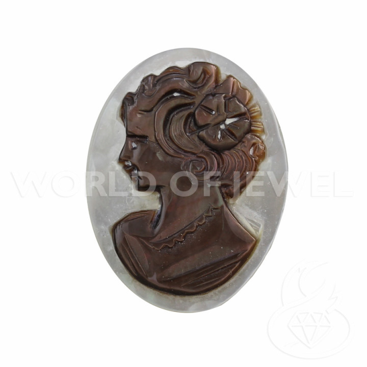 Madreperla Camafeo Ovalada 19x25mm 1ud Mujer