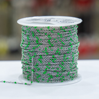 Forzatina Enamelled Steel Chain 1.3mm 20m Light Green Steel