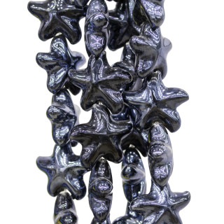 Polished Ceramic Starfish 22mm Jet