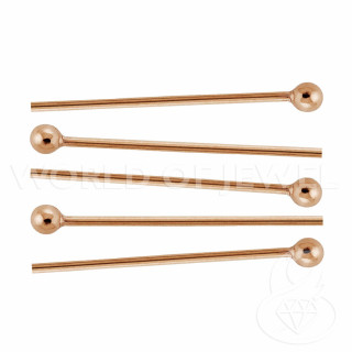 Tachuelas Alfileres Latón Cabeza Redonda Bola 0.7x60mm 1 kg Oro Rosa
