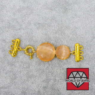 Fermeture oeil de chat en laiton 20x70mm avec barre de pêche multi-lignes 3pcs