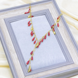 925 Silver Necklace: Elegance and Style with Bamboo Coral Pendant