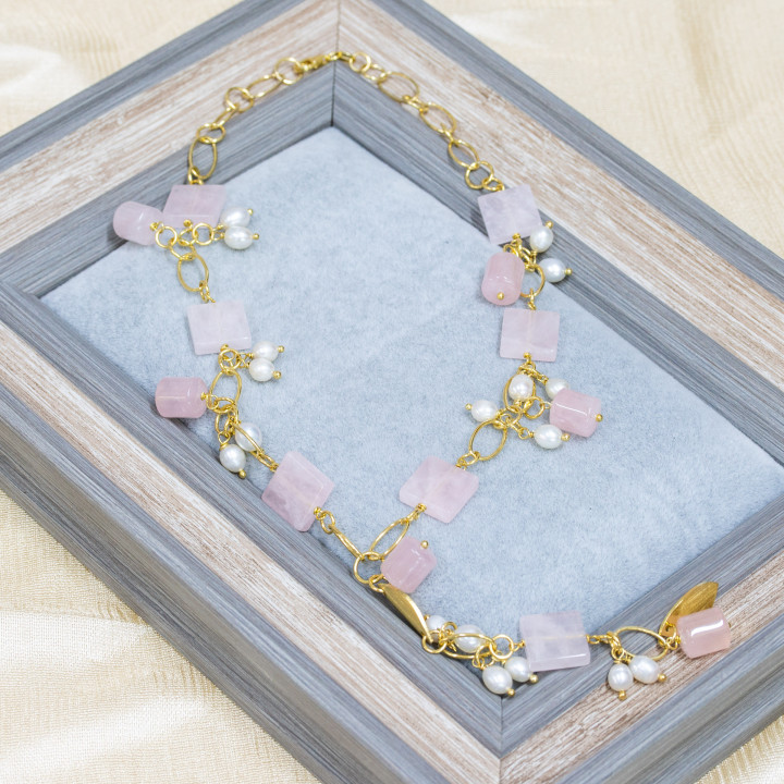 Collar de Plata 925 con Cadena Bañada en Oro: Elegancia y Dulzura c