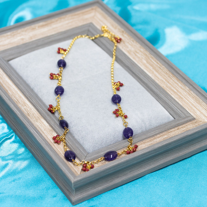 925 Silver Necklace with Gold Plated Rolò Chain: Elegance and Style