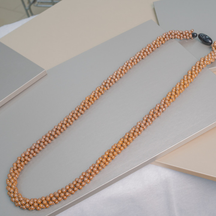 Collana Di Cristalli Intrecciati 95cm