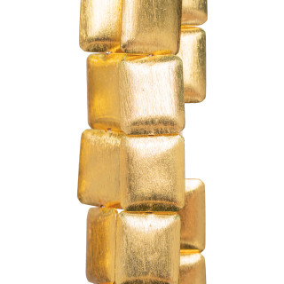 Componente Di Bronzo Perline Spazzolato Rettangolo Piatto 20x25mm Dorato