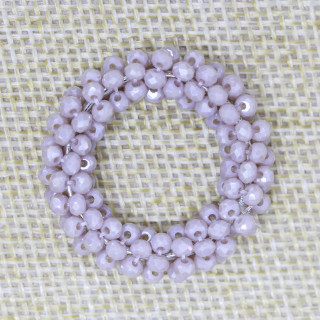 Component Of Intertwined Crystals In Circle 30mm 10pcs Powder