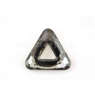 Triangle Crystal Component 27mm 12τμχ - Γκρι