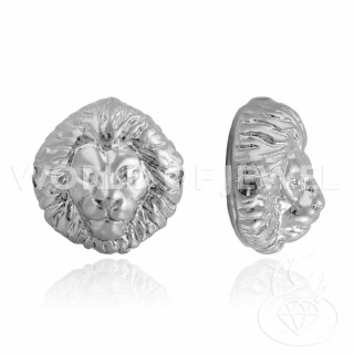 Messingkomponente Leone 12 mm 30 Stück Rhodium
