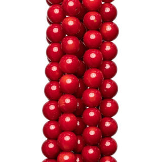 Corail Bambou Rouge Rond Lisse 06mm