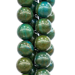 Chrysocolle Lisse Rond Stabilisé 8mm