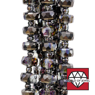 Crystals Rondelle Faceted 7.5x5mm