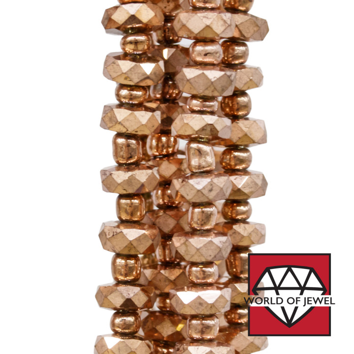 Cristaux Rondelle Facette 8x3,6mm Rose '