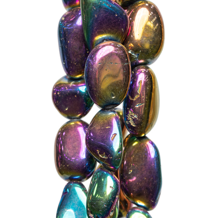 Cristal de roche Galvanisé 12-22mm Paon