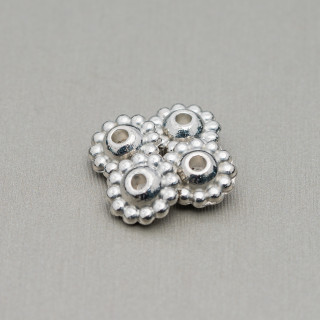 Blumenabstandshalter aus Metall mit galvanischem Silber 250gr