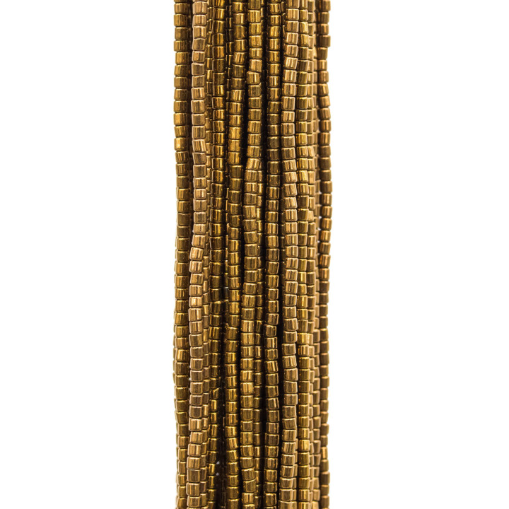Hématite Cylindre 1,5x1,5mm Bronze