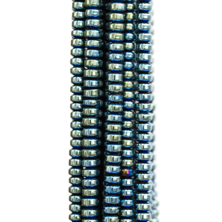 Ematite Blu Rondelle 3x2mm